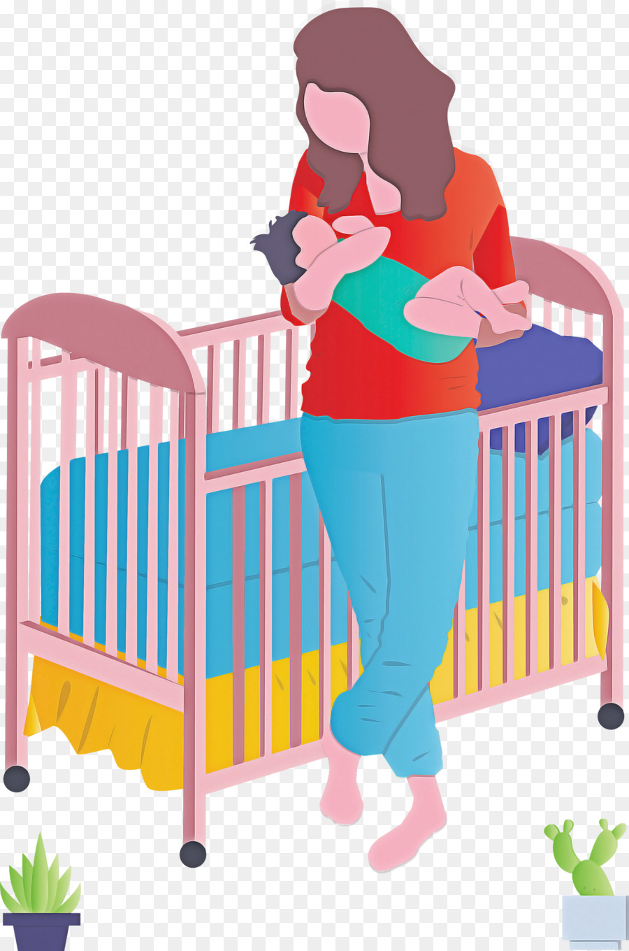 Madre Y Bebe，Cuna PNG