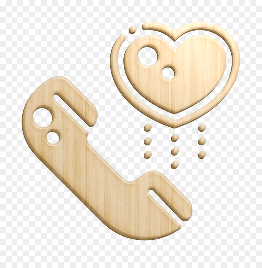 Corazón，Beige PNG