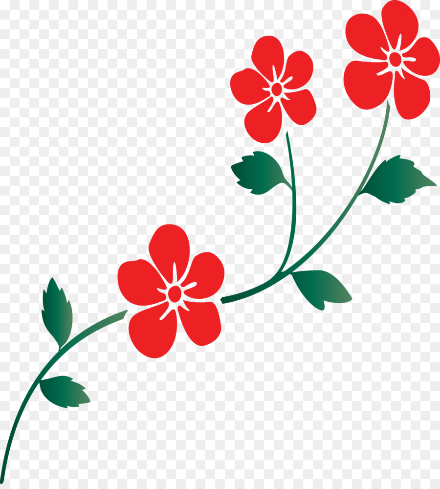 Flores Rojas，Flores PNG