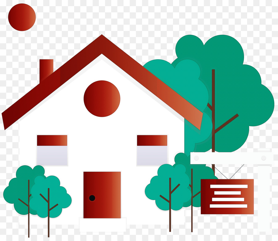 Casa Con Arbol，Casa PNG