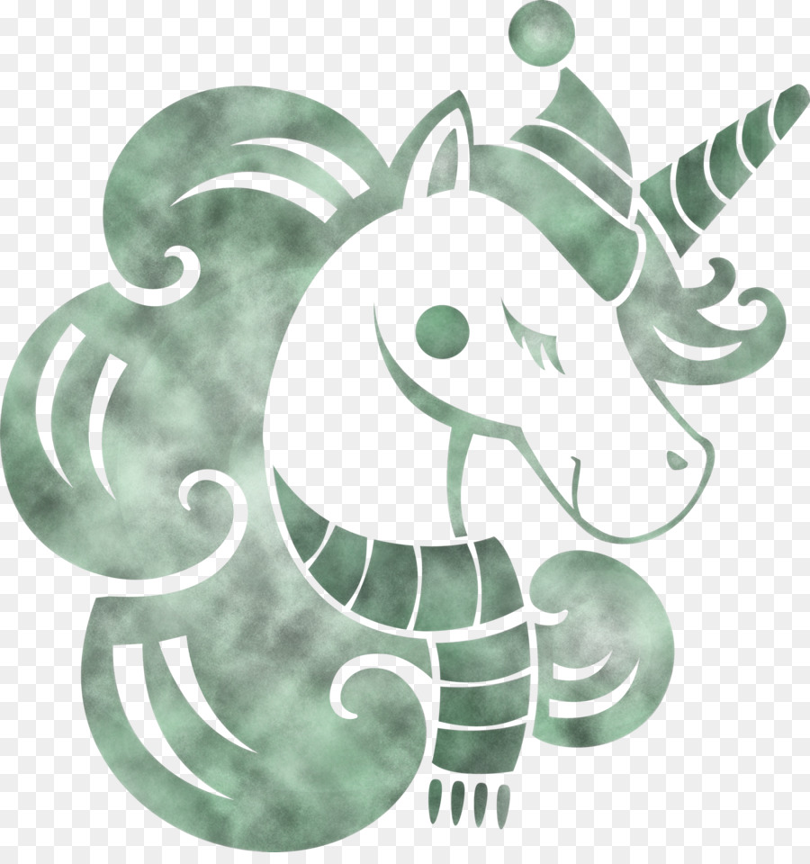 Verde，Unicornio PNG