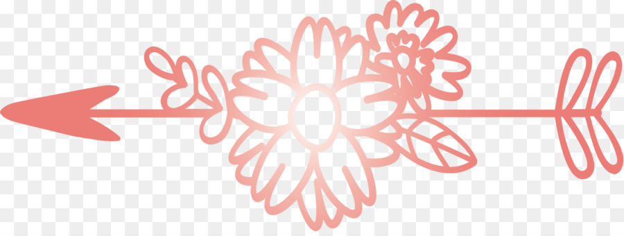 Flecha Floral，Flor PNG