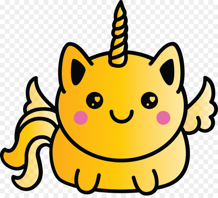 Lindo Gato Unicornio，Fantasía PNG