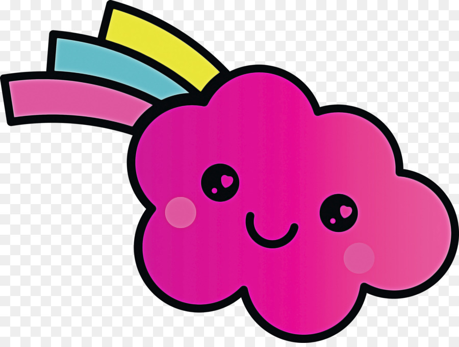 Nube Rosa，Arcoíris PNG