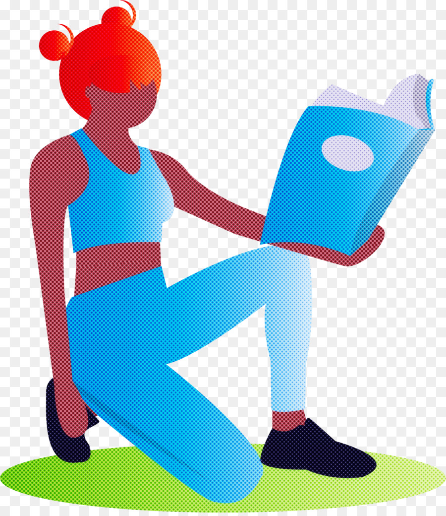 Mujer Leyendo，Libro PNG