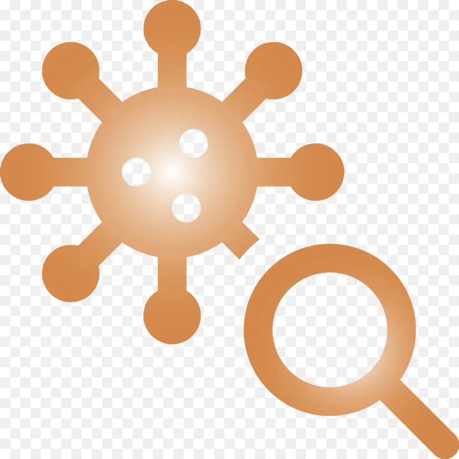 Virus Bajo Lupa，Microscopio PNG