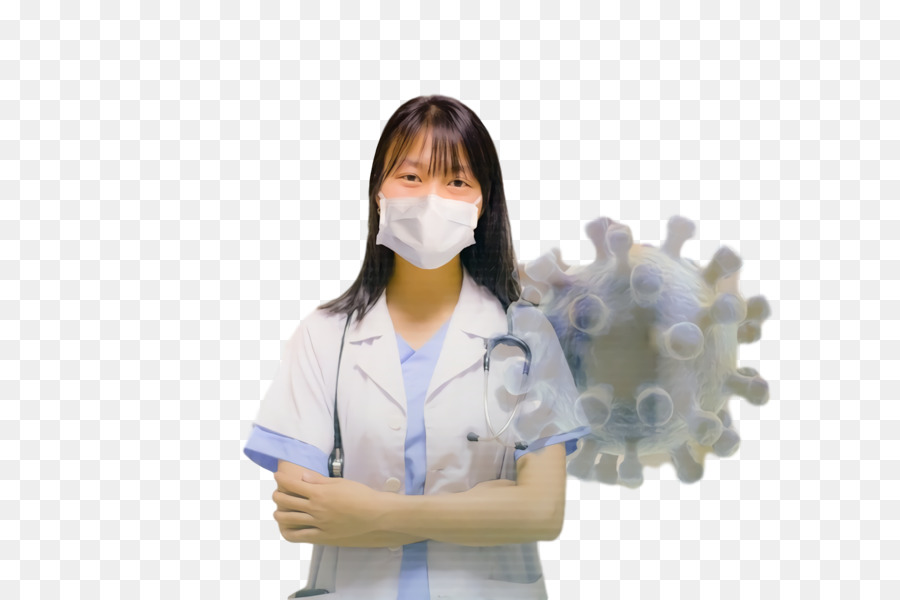 Médico Con Máscara，Estetoscopio PNG