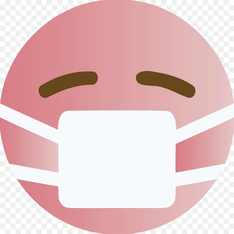 Emoji Con Máscara，Rostro PNG