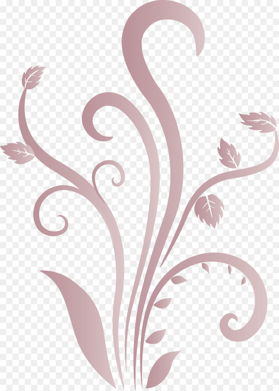 Diseño Floral Rojo，Hojas PNG