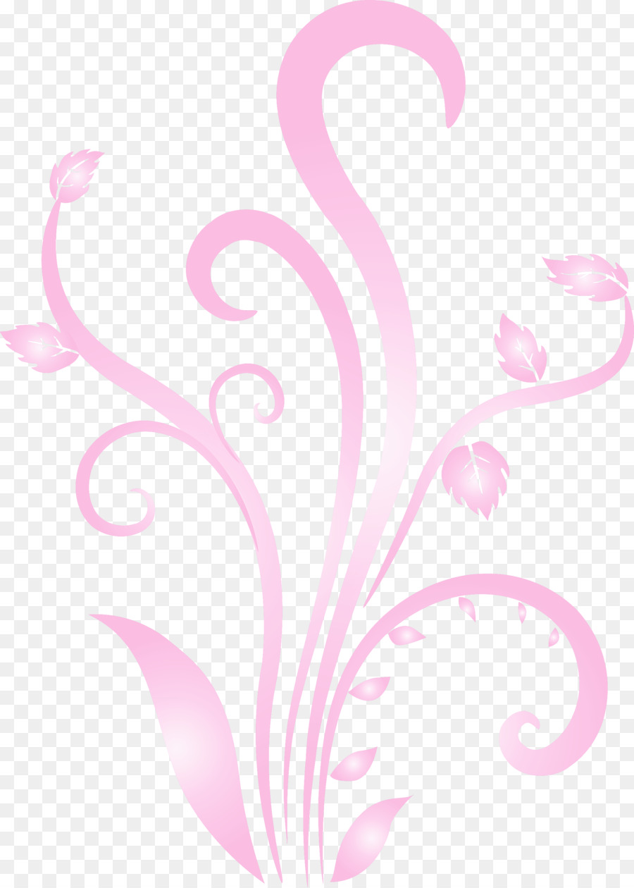 Diseño Floral Rojo，Hojas PNG