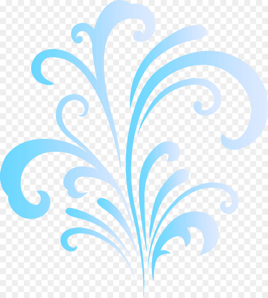 Diseño Floral Azul，Patrón PNG