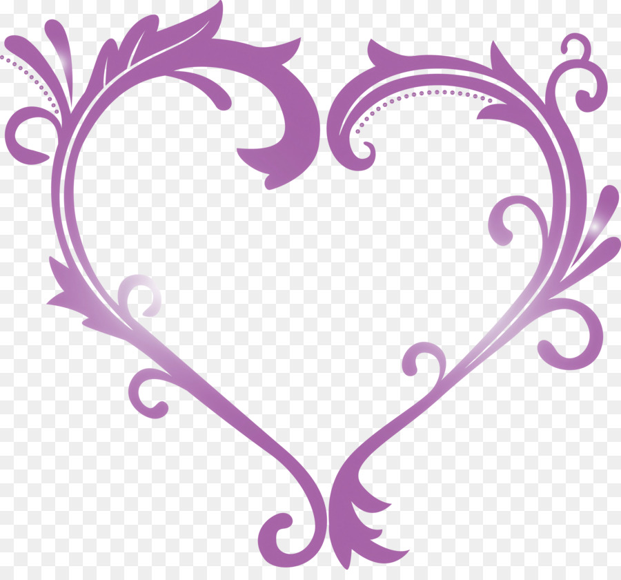 Corazón，Morado PNG