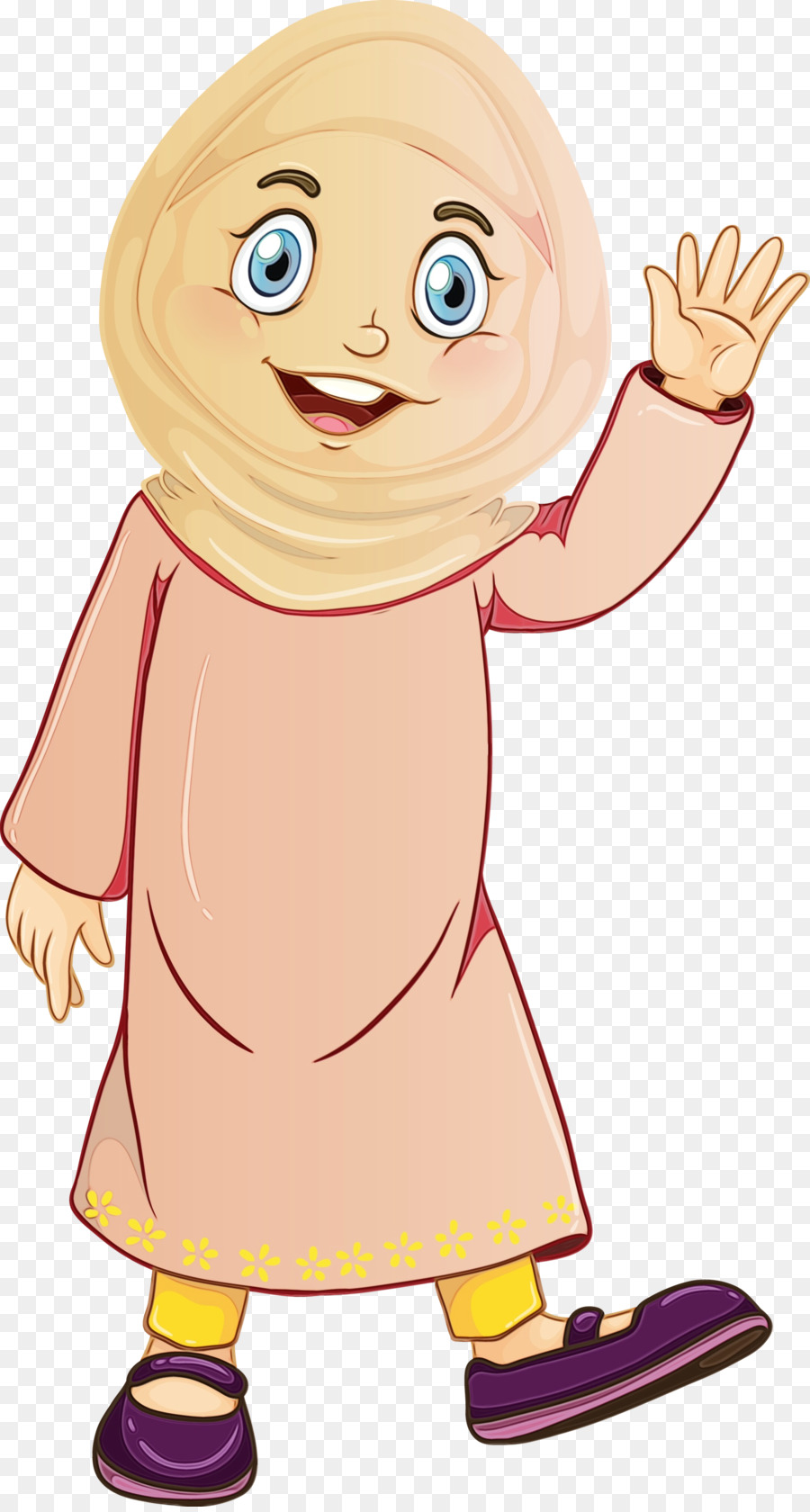 Chica En Hijab，Niño PNG