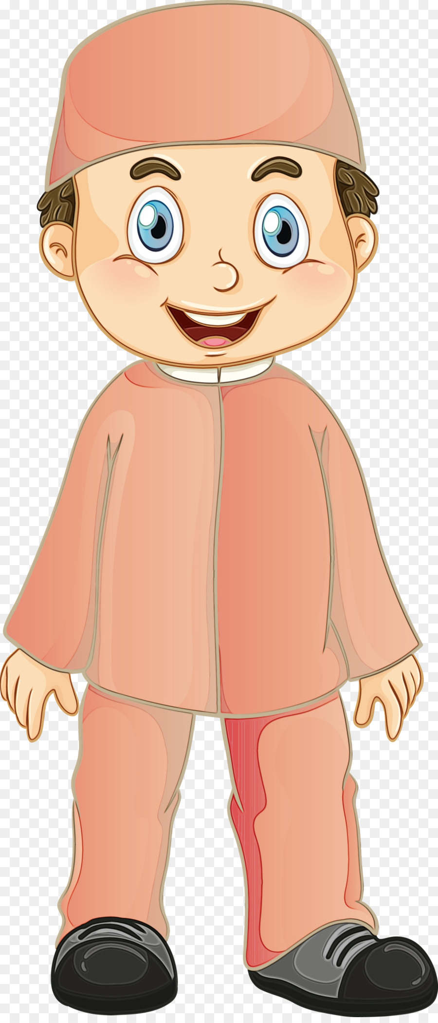 Niño De Dibujos Animados，Sonriente PNG