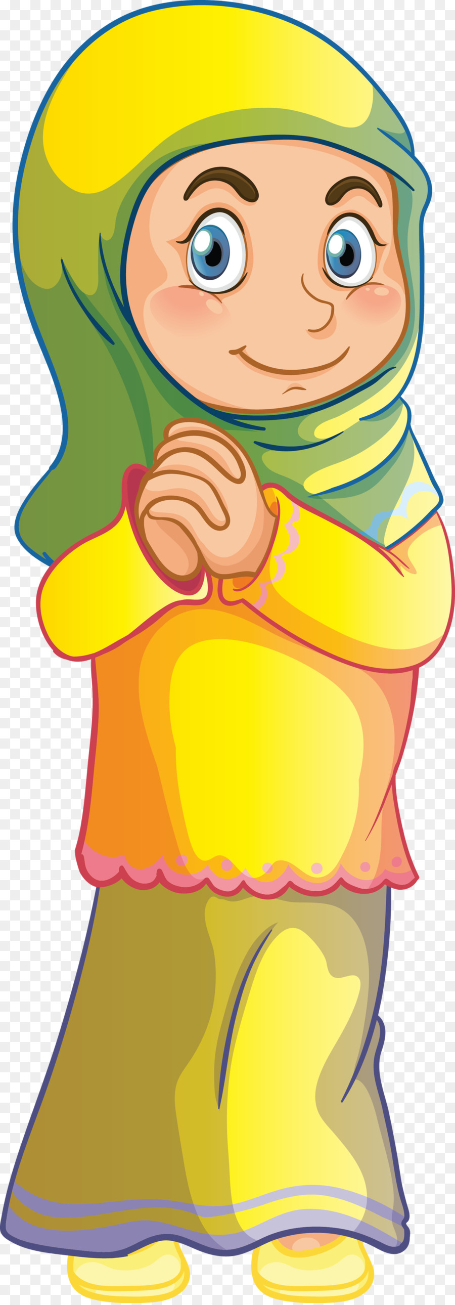 Chica Con Vestido Amarillo，Sonriente PNG