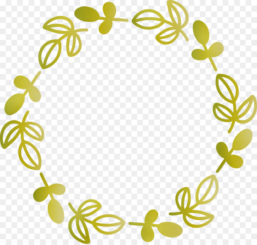 Corona De Flores，Verde PNG