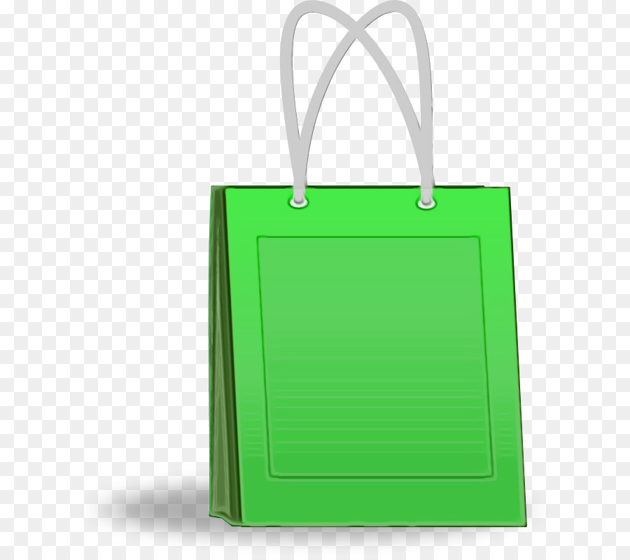 Bolsa De Compras Verde，Papel PNG