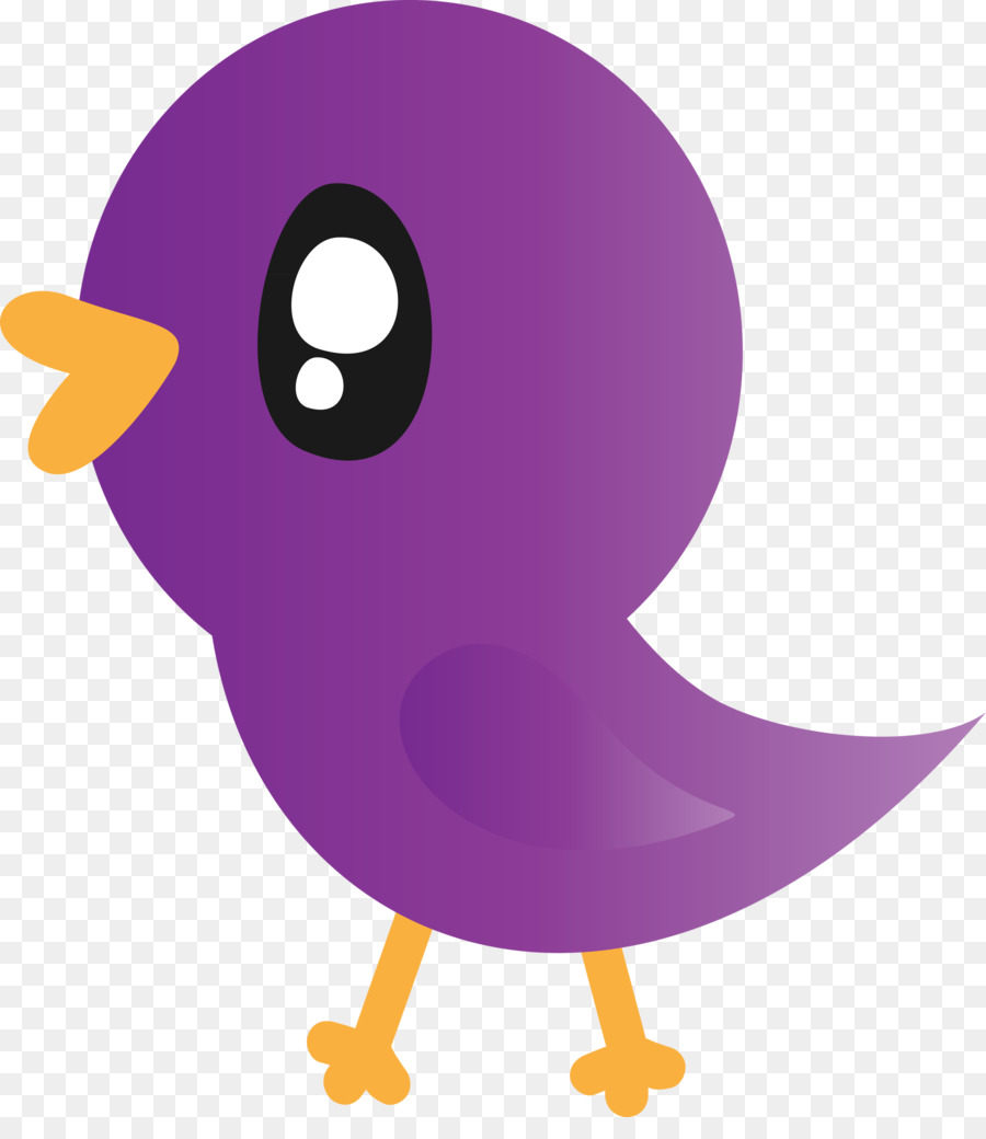 Pájaro Morado，Dibujos Animados PNG