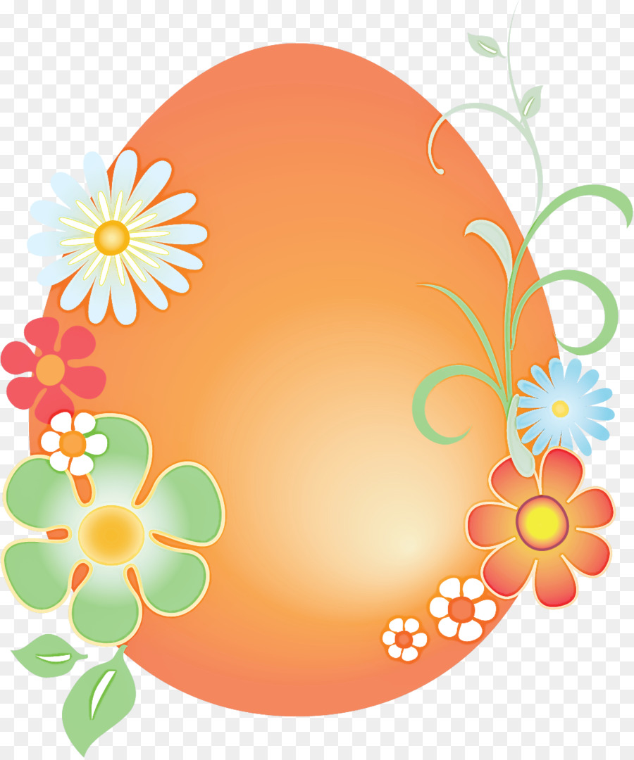 Huevo Decorado，Flores PNG