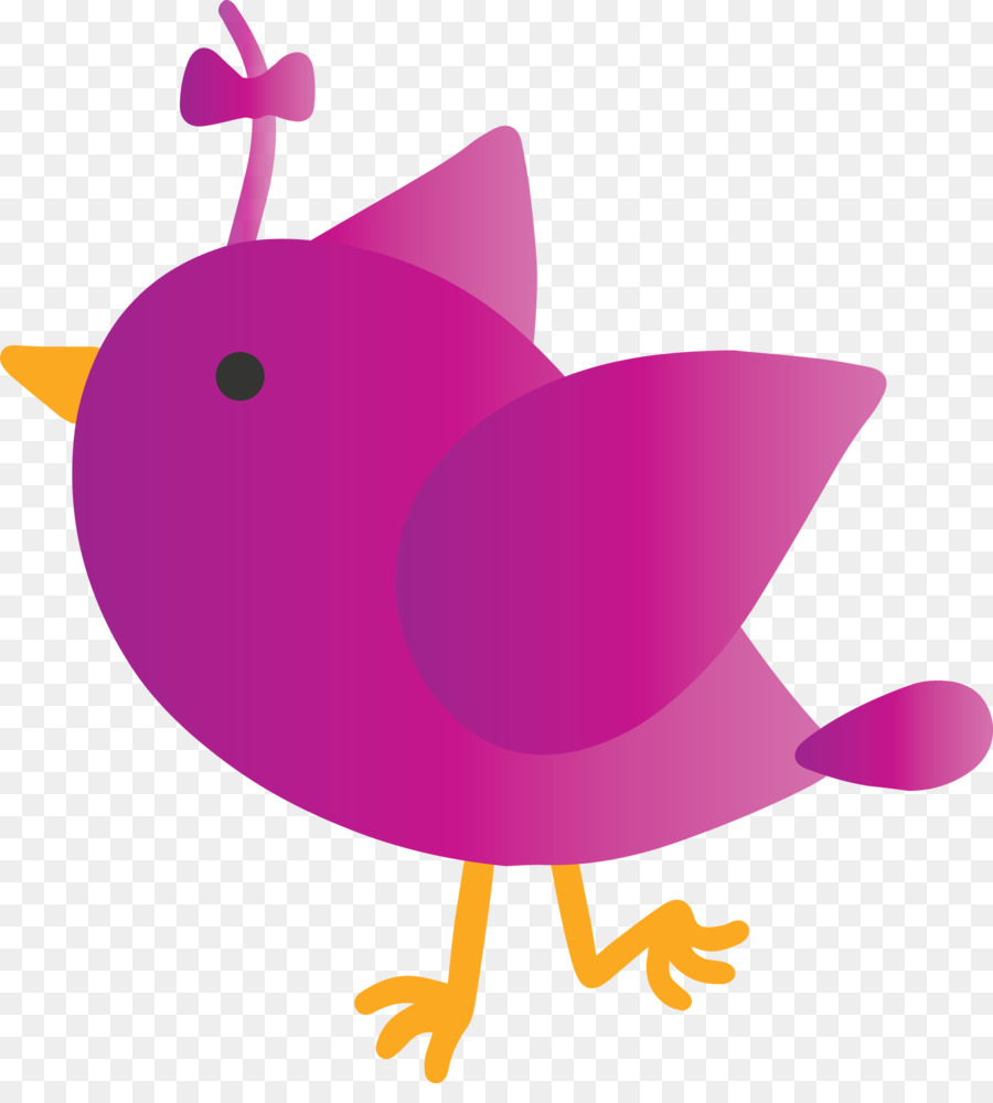 Pájaro Morado，Dibujos Animados PNG