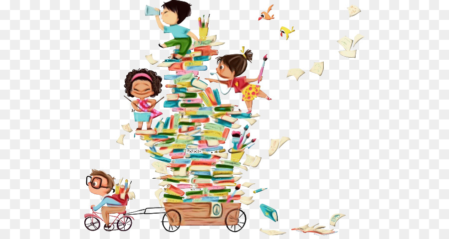 Niños Con Libros，Libros PNG