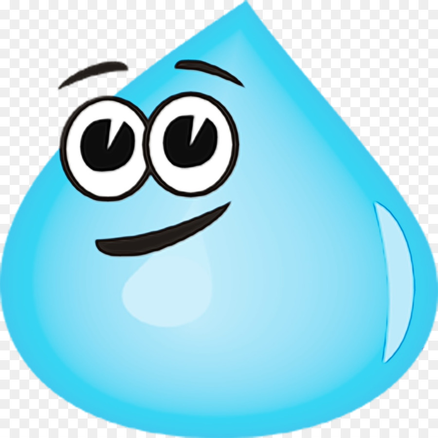 Gota De Agua Azul，Dibujos Animados PNG