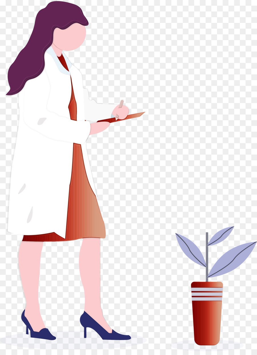 Mujer En Bata De Laboratorio，Científico PNG