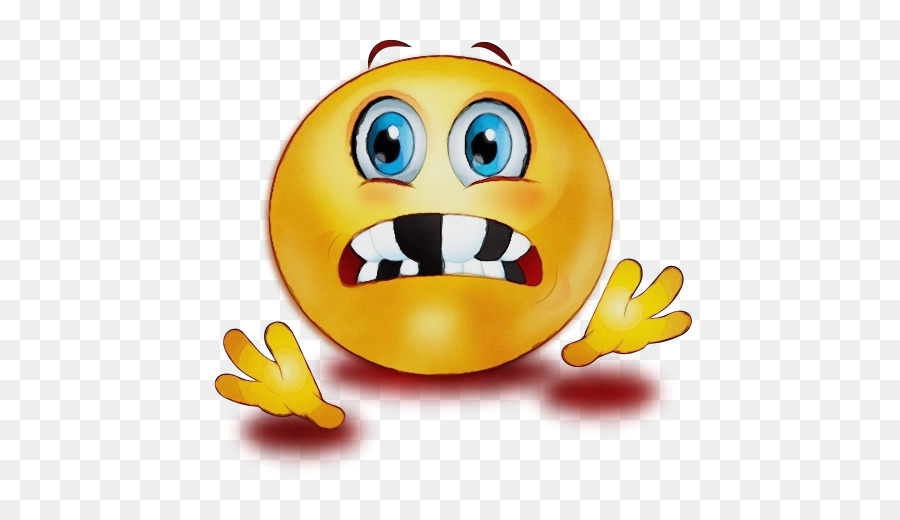 Emoji Enojado，Amarillo PNG