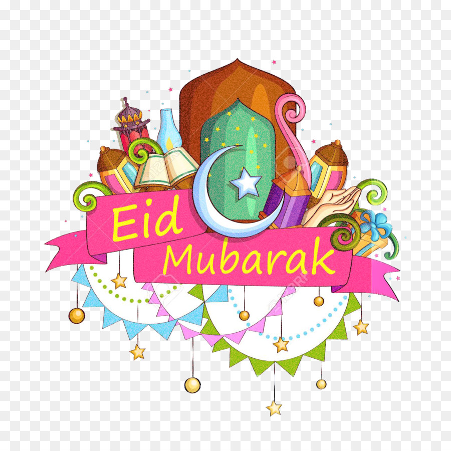 Eid Mubarak，Celebración PNG