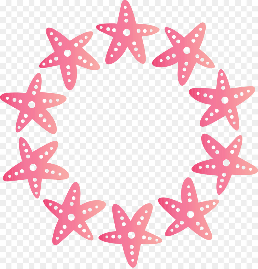 Estrella De Mar Rosa，Océano PNG