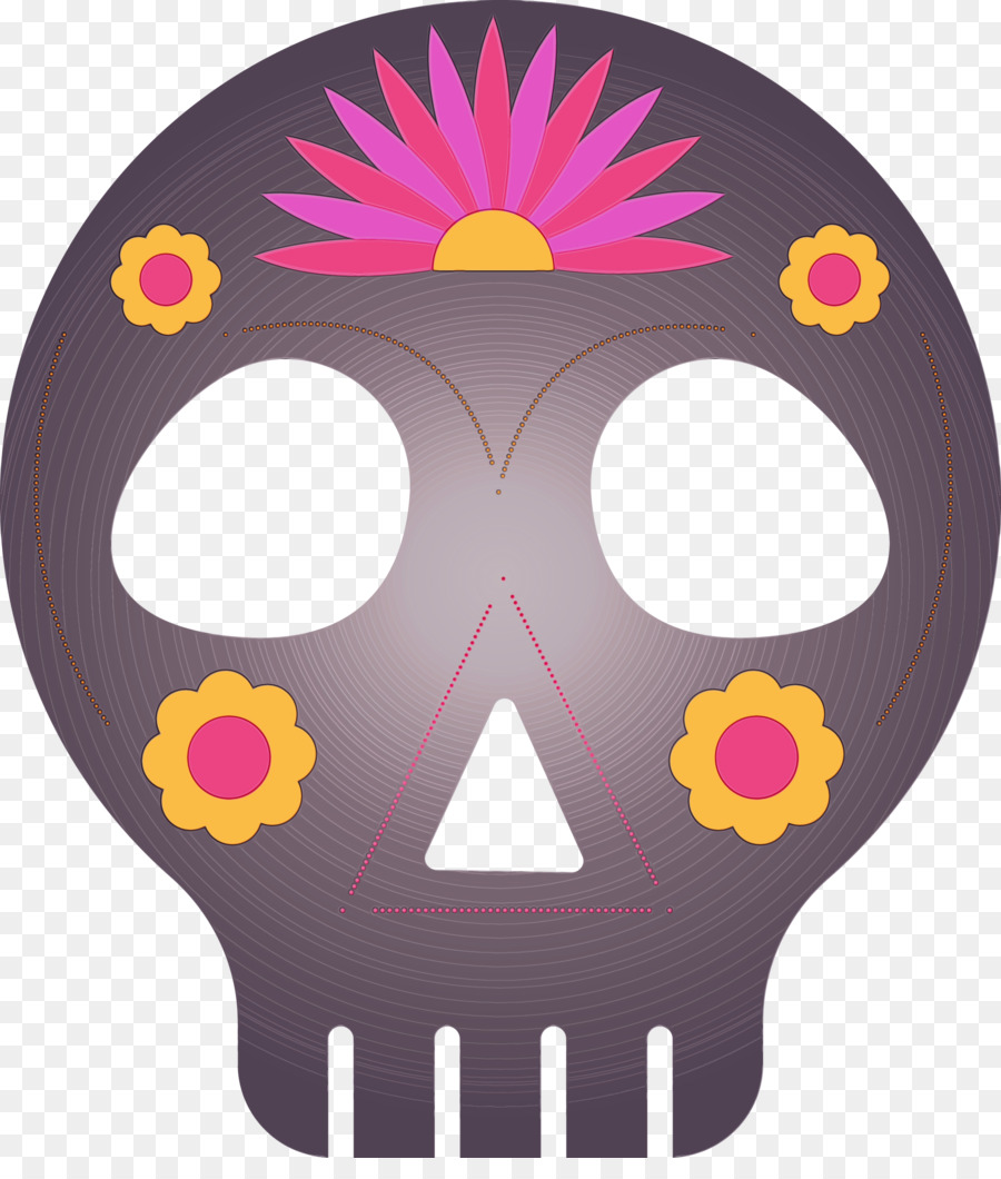 Calavera De Azúcar，Dia De Muertos PNG