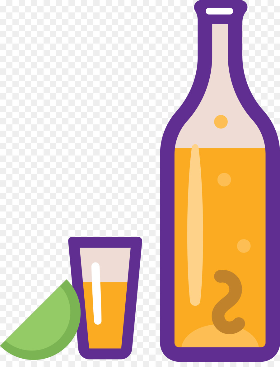 Botella De Vidrio，Morado PNG