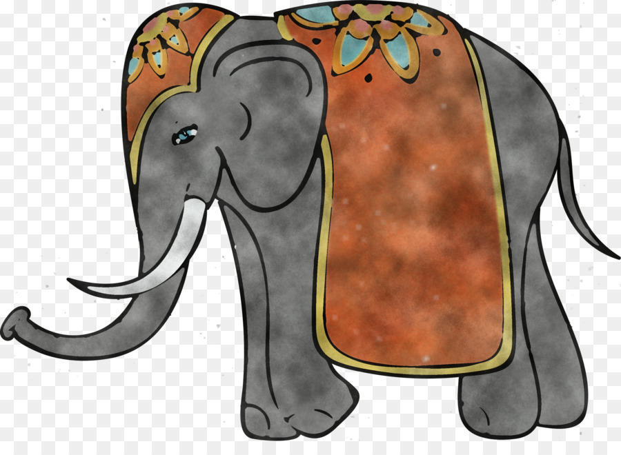 Elefante Decorativo，Vistoso PNG