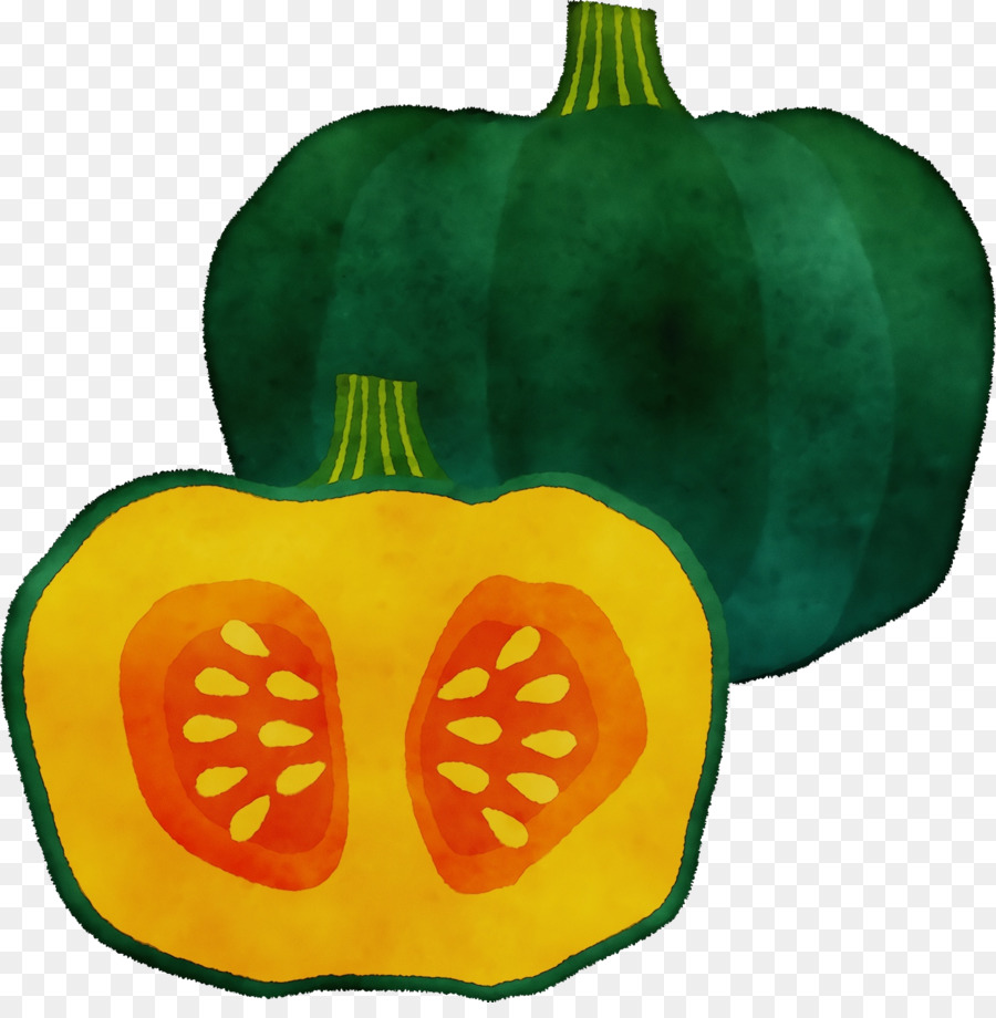 Calabaza Verde，Rebanado PNG