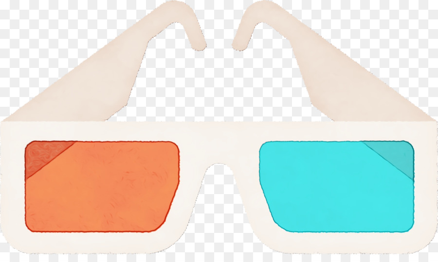 Gafas 3d，Rojo PNG