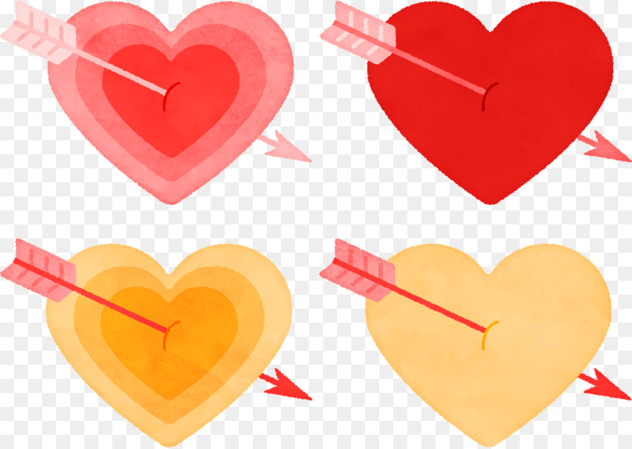 Corazones Con Flechas，Amar PNG