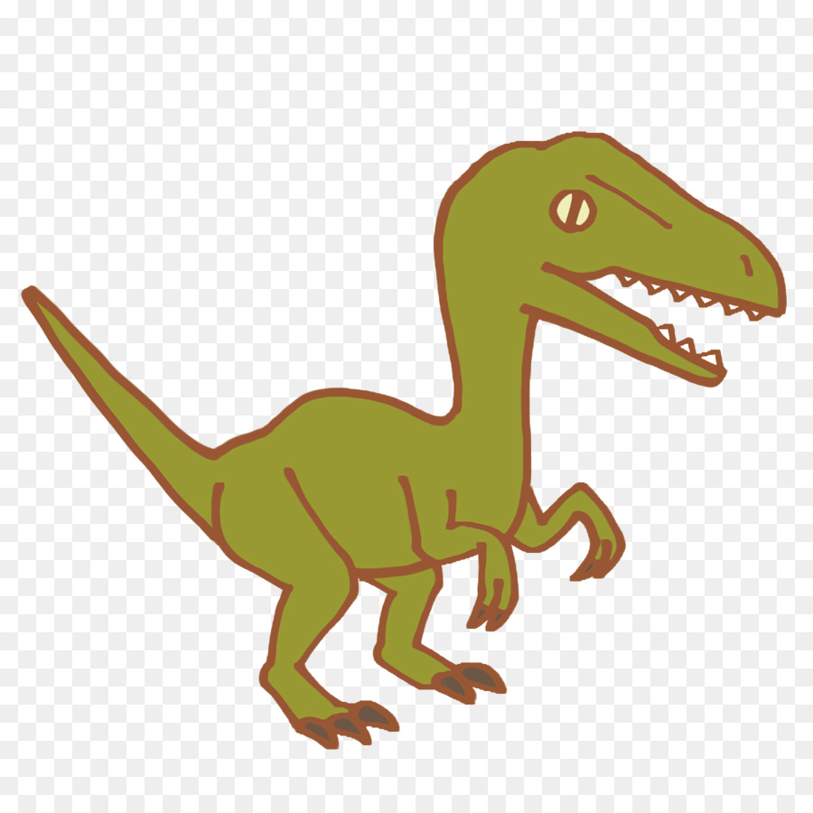 Tyrannosaurus，Velociraptor De Pie PNG