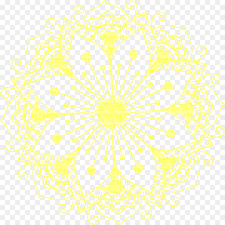 Diseño Floral，Línea PNG