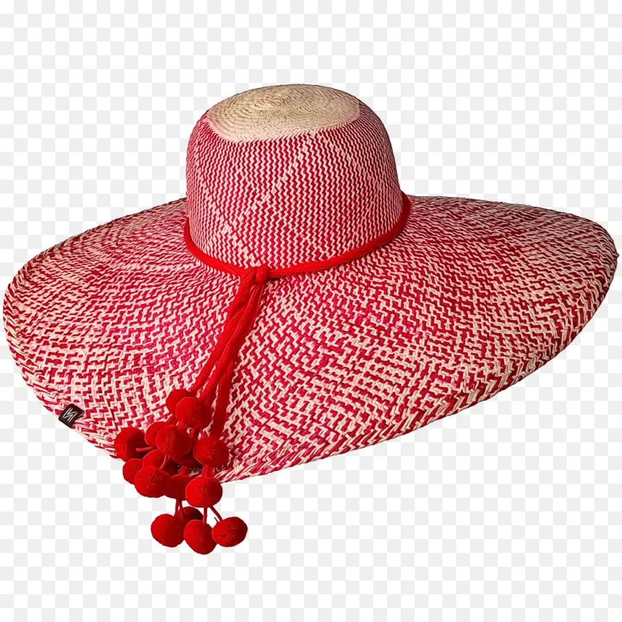 Sombrero De Paja Rojo，Sombrero PNG