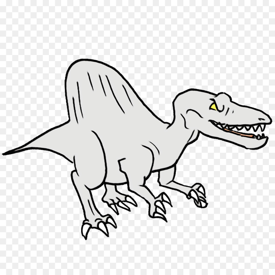 Tyrannosaurus，Velociraptor De Pie PNG