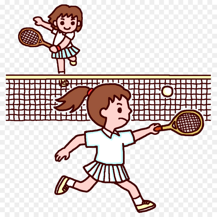 Niños Jugando Tenis，Deportes PNG