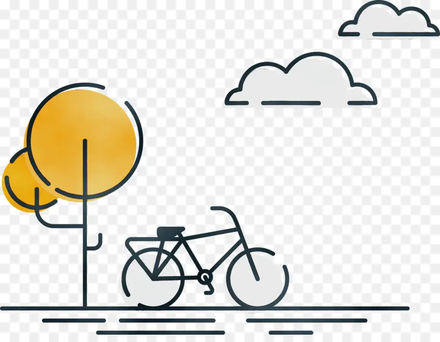 Bicicleta，Árbol PNG