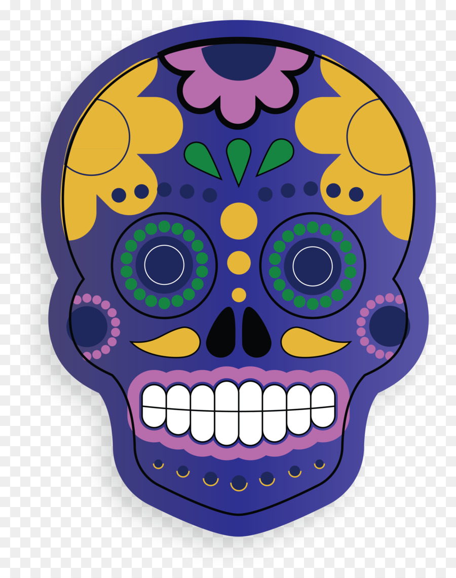 Calavera De Azúcar，Decoración PNG