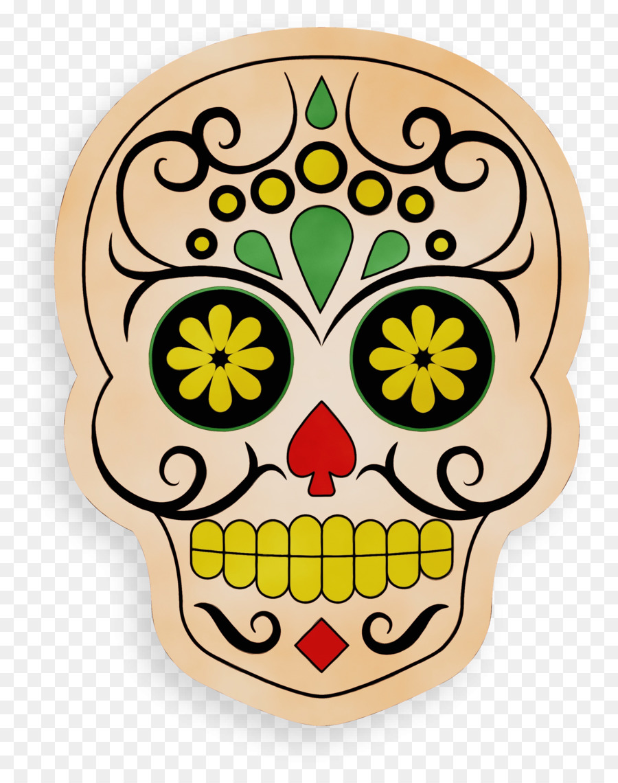 Calavera De Azúcar，Decorativo PNG