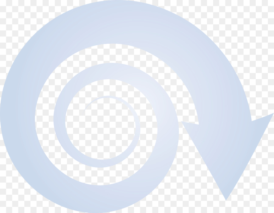 Flecha Espiral Azul Claro，Circular PNG