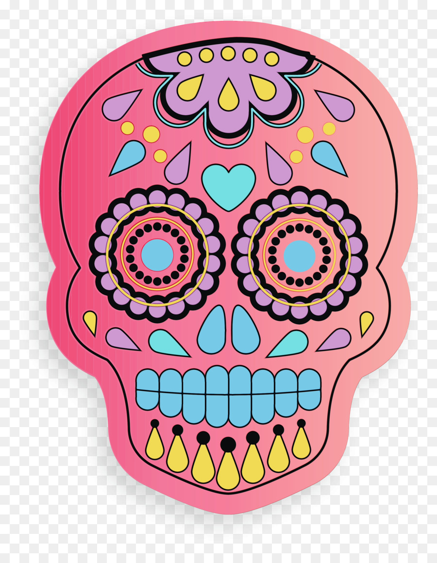 Calavera De Azúcar，Vistoso PNG