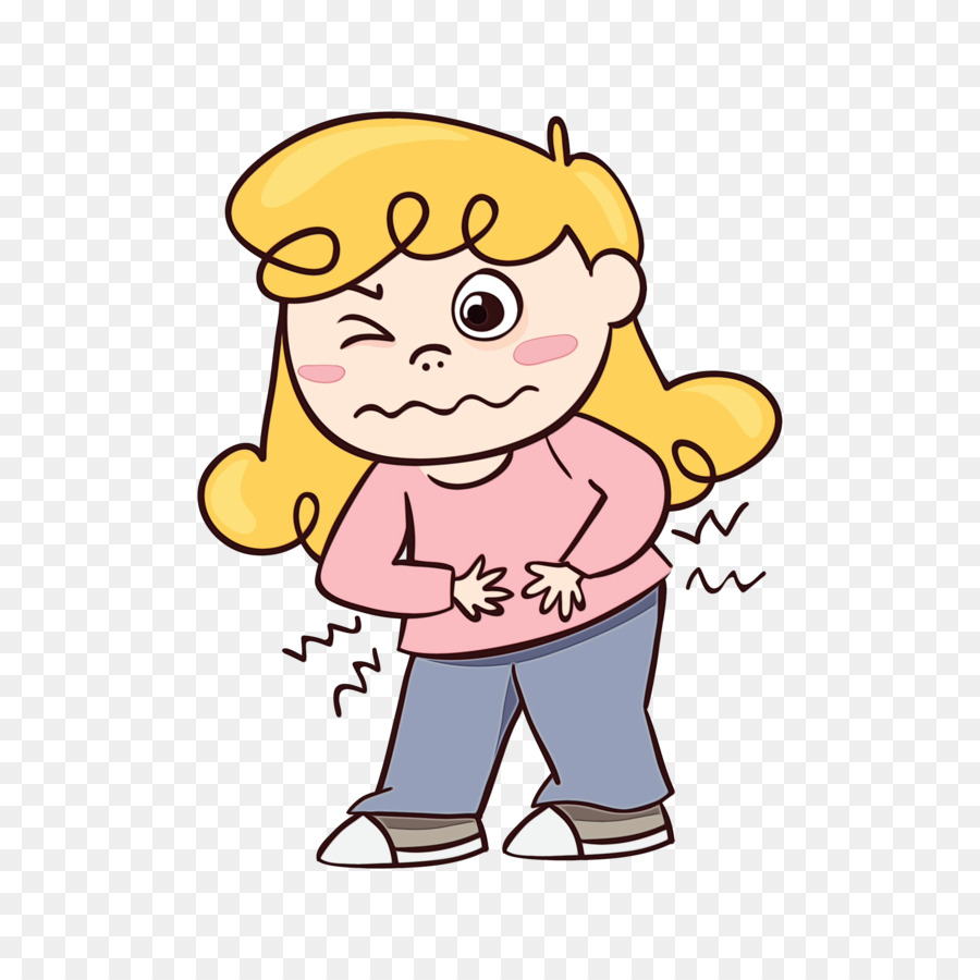 Chica，Dolor De Estómago PNG