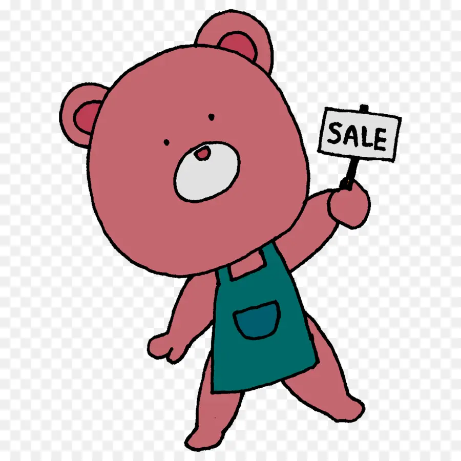 Oso Con Cartel De Venta，Oso PNG