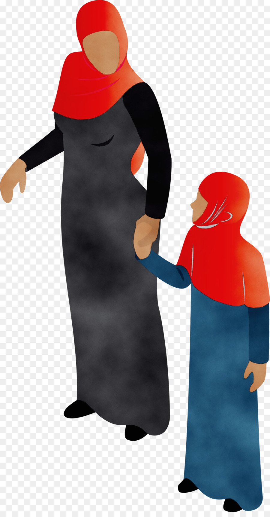 Mujer Y Niño，Tomados De La Mano PNG