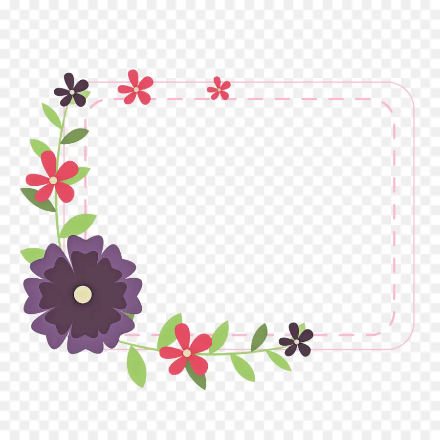 Diseño Floral，Marco De Imagen PNG